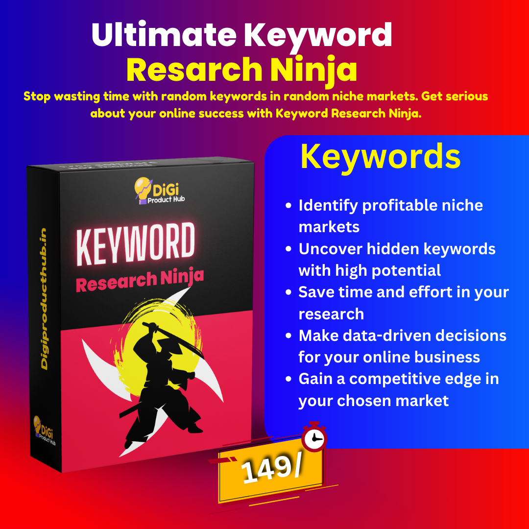 Keyword Research Ninja DigiproductHub