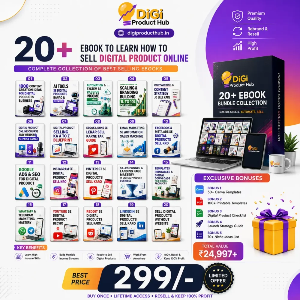 20+ Ebook to Learn how to sell digital Product online