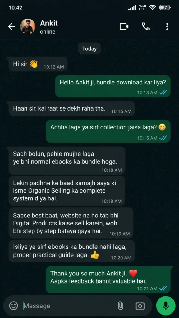 Customer feedback