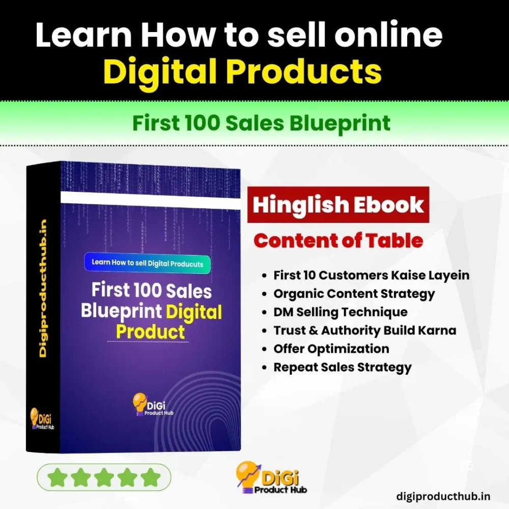 DIGITAL Product Selling Me First 100 Sales Blueprint
