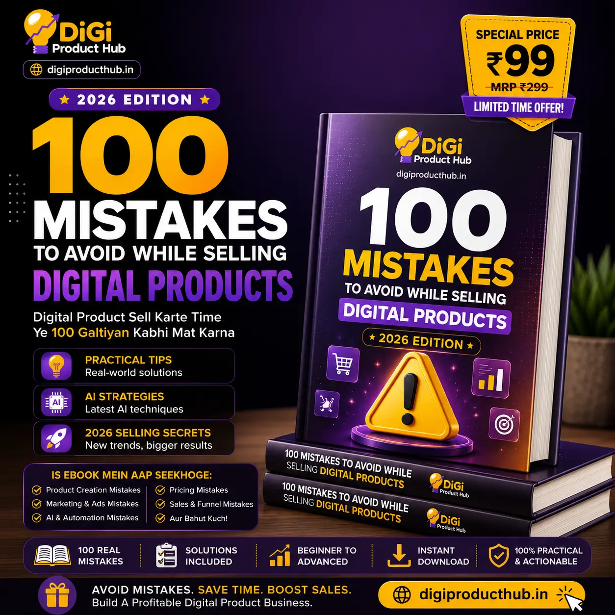 100 Mistakes to Avoid While Selling Digital Products