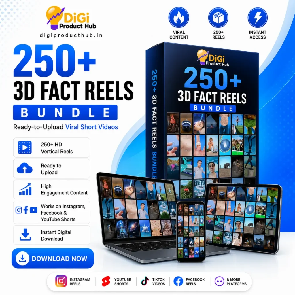 250+ 3d fact Reels bundle