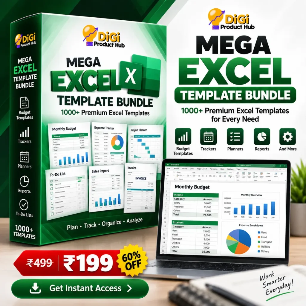 Mega Excel Template Bundle