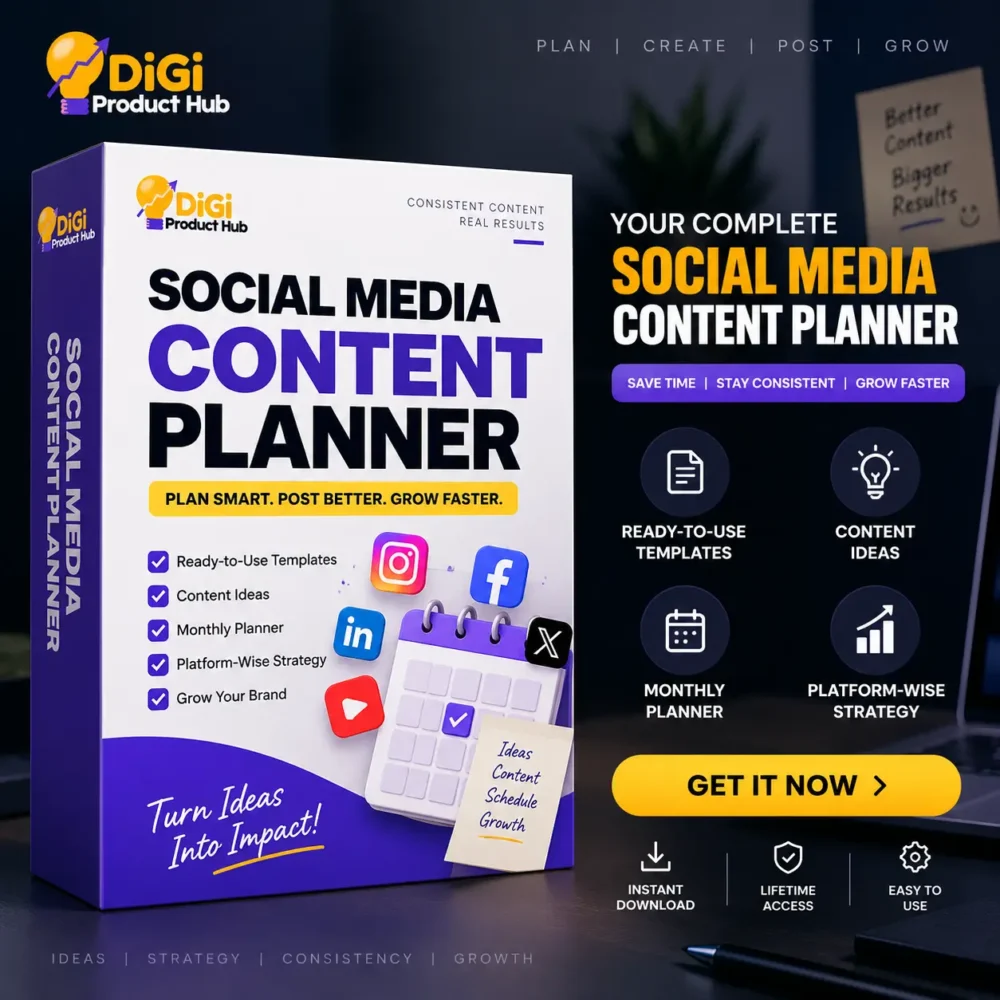 Social Media Content Planner | Plan & Organize Your Content