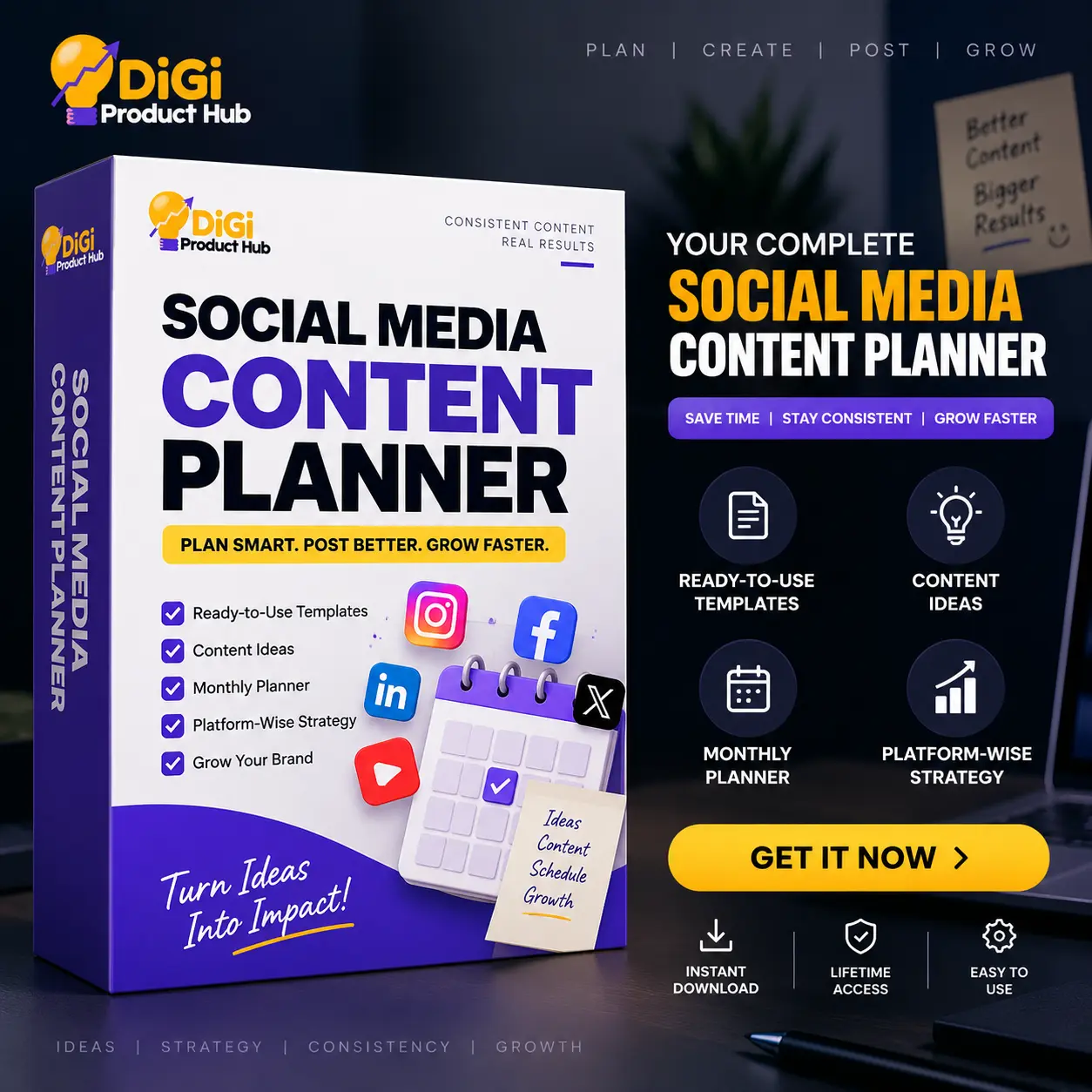 Social Media Content Planner | Plan & Organize Your Content