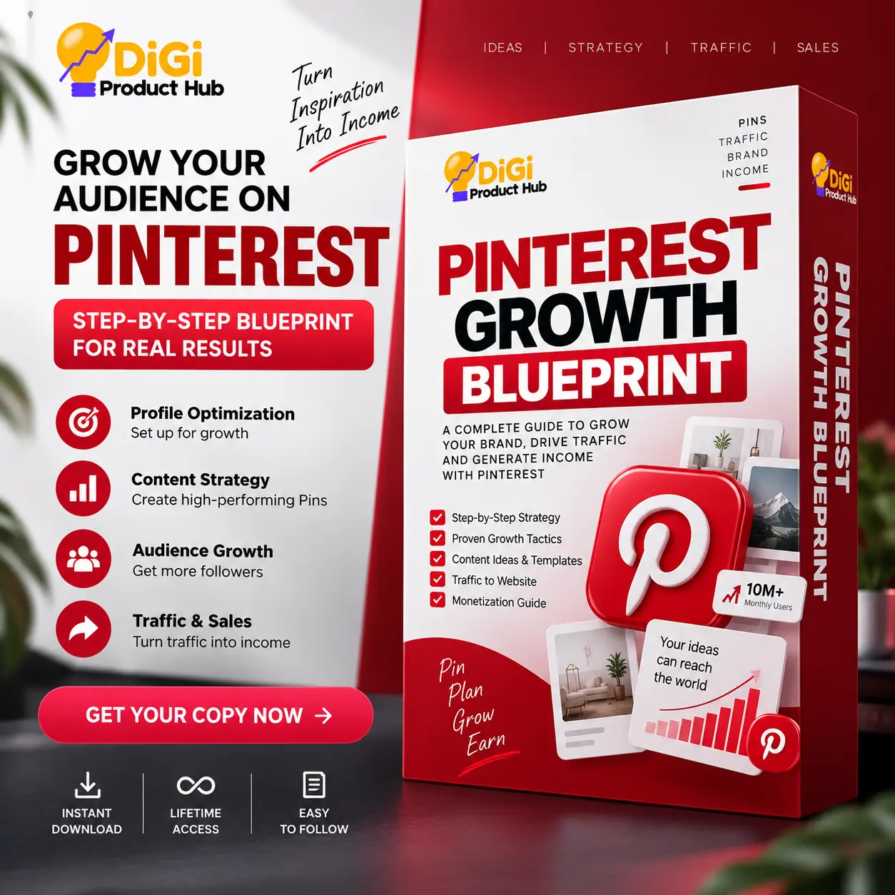 Pinterest Growth Blueprint | Grow Your Audience & Drive Traffic