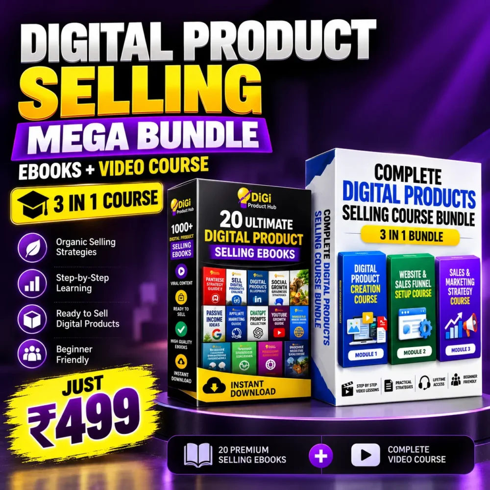 Digital Product Selling Bundle – eBooks & Course
